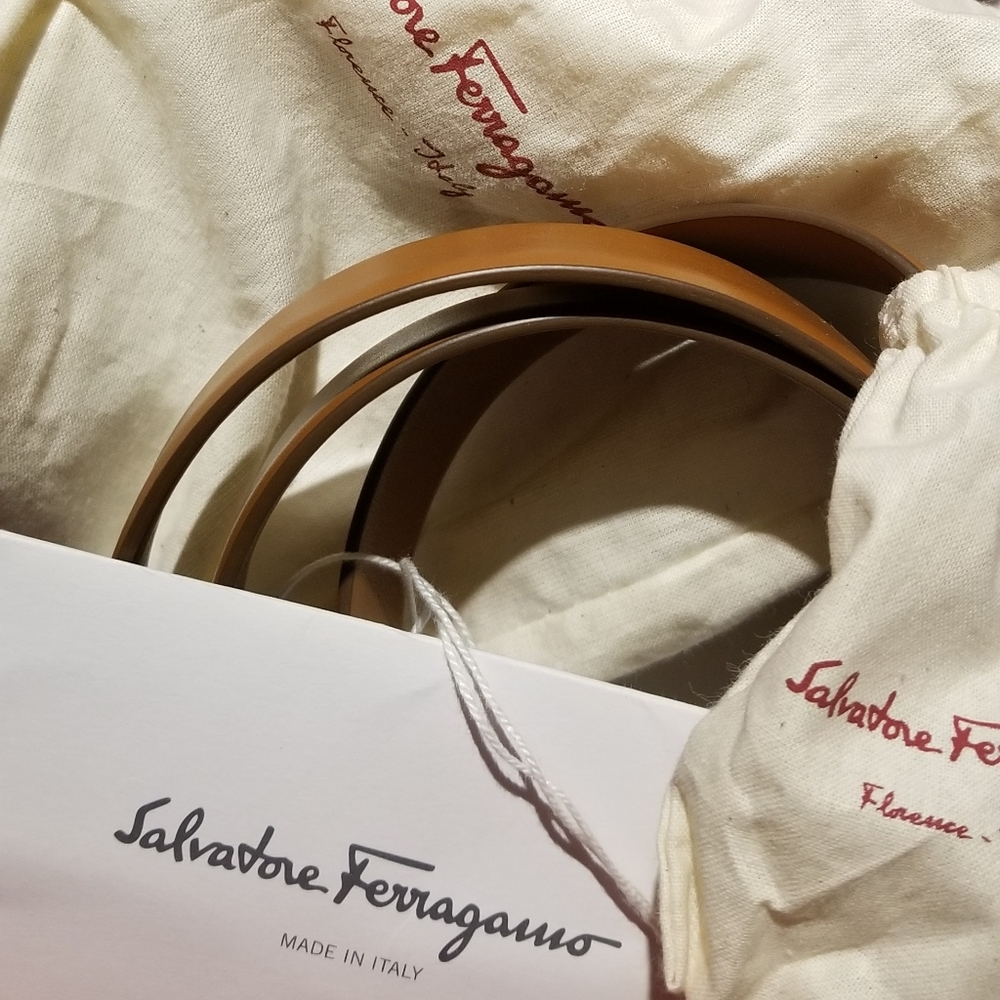 Ferragamo leather belt sz.80 (S)